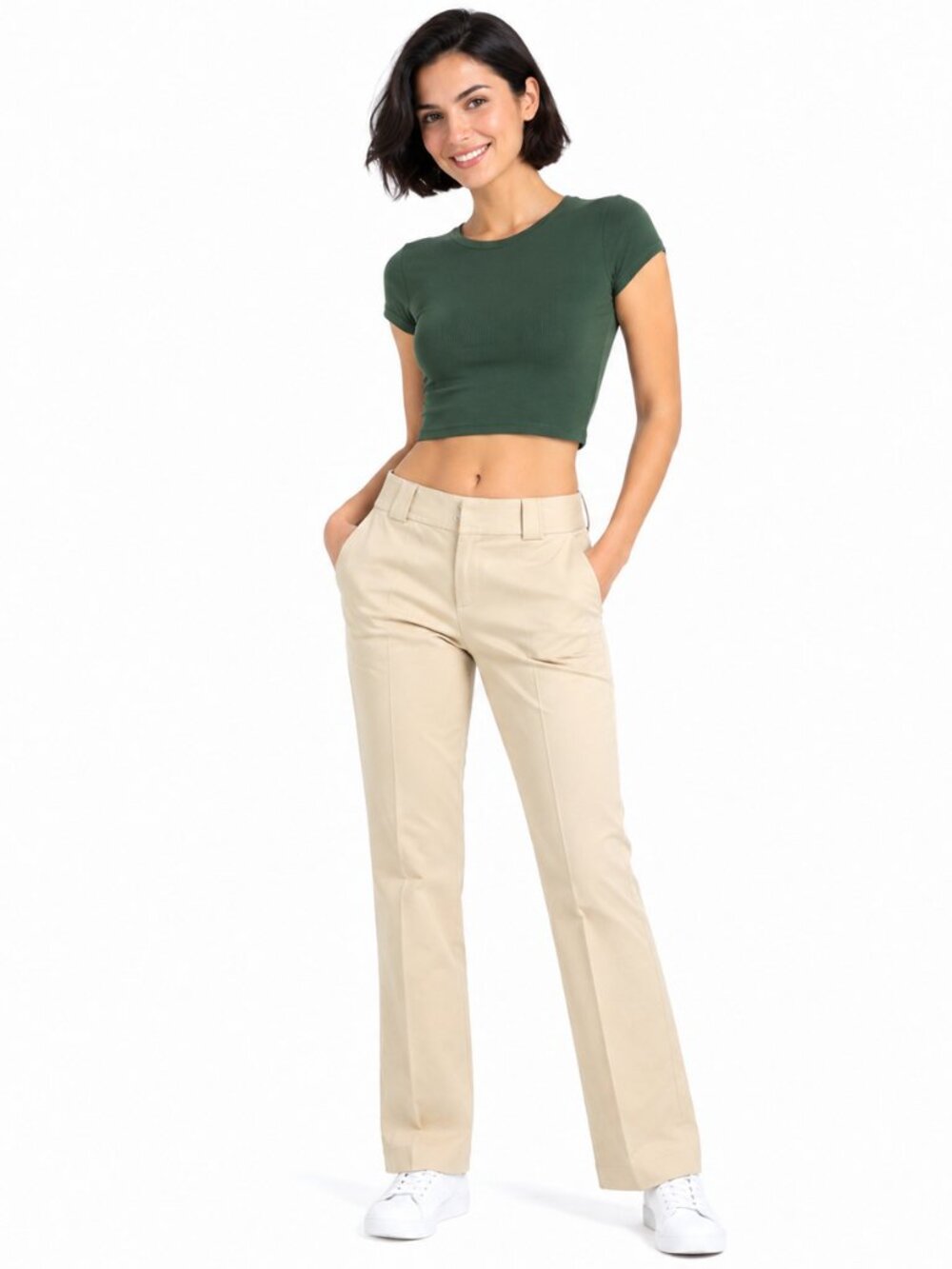 Banana Republic Tan Boot Cut Pants with Flare